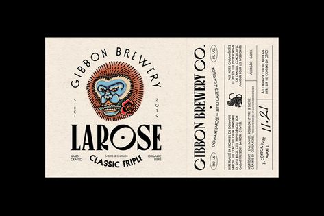 Gibbon Brewery — Larose Triple on Behance Wine Logo, Packaging Design Trends, Weekly Inspiration, Alcohol Packaging, Alcoholic Beverage, Design Fields, Wine Packaging, Vintage Graphic Design, Logo Restaurant