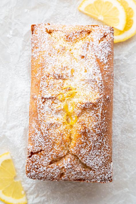 Lemon Loaf Cake (super moist and fluffy) Easy Lemon Loaf Cake Recipes, Lemon Ricotta Loaf Cake, Vanilla Loaf Cake Recipe, Vanilla Loaf Cake, Lemon Yogurt Cake Recipe, Lemon Loaf Cake Recipe, Delicious Lemon Cake, Lemon Yogurt Cake, Lemon Loaf Recipe