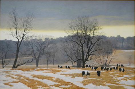 Peter Sculthorpe, Fine Artist Peter Sculthorpe, Watercolor Barns, American Painting, Country Scenes, Primitive Folk Art, Nature Art Painting, Fine Artist, Country Art, Winter Landscape