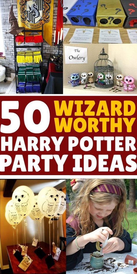 Best HARRY POTTER PARTY ideas for kids, teens, grown up adults, both boys and girls. Easy DIY Harry Potter theme letter invitations, outfit costumes, supplies, decorations, games, crafts, activities, food recipes, favors and goodie bags for birthday party, Halloween, Christmas, wedding, baby or bridal shower. Wizard clothes and dress with Gryffindor, Hufflepuff, Ravenclaw, Slytherin ties, scarves, wands, Sorting Hat. Tons of free printables, labels, signs! Guardians Of The Galaxy Party, Harry Potter Theme Birthday Party, Harry Potter Party Ideas, Harry Potter Themed Party, Harry Potter Party Games, Harry Potter Party Favors, Harry Potter Activities, Harry Potter Party Decorations, Hogwarts Party