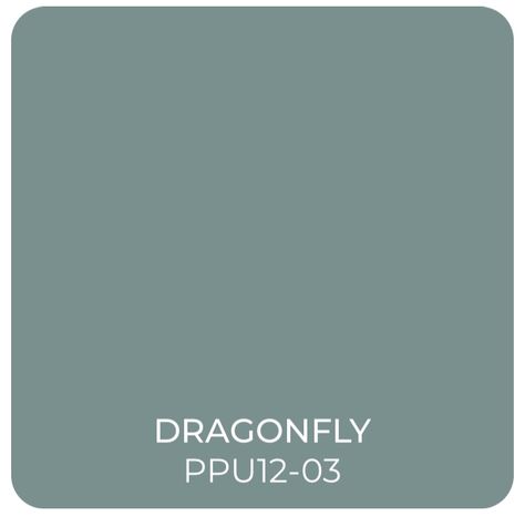 Behr Dragonfly, from 2020 Restore Palette Dragonfly By Behr, Behr Blue Green Gray Paint Colors, Dragonfly Paint Color Behr, Paint Colors For Home Behr, Dragonfly Paint Color, Behr Dragonfly Paint, Behr Blue Green Paint Colors, Teal Accent Wall, Plum Paint Colors