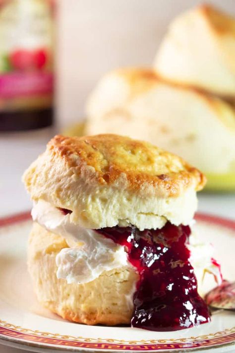 Best English Scones Recipe Ever, English Buiscits Recipes, Scones Recipe English, Authentic British Scones, Soft Moist Scones Recipe, Food Processor Scones, Fluffy Scones Recipe Easy, Best Scones Recipe Ever Uk, Best Ever Scones