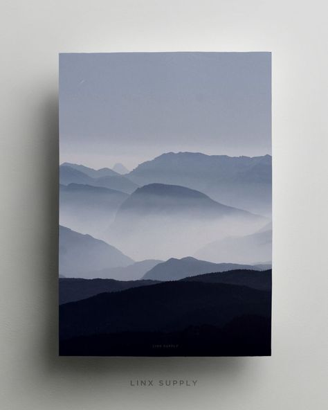 Ocean Art Painting, Minimalist Canvas Art, Misty Mountains, Japon Illustration, Landscape Art Painting, Nature Art Painting, Mountain Paintings, Amazing Art Painting, Painting Art Projects