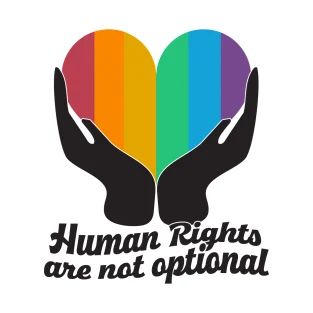 Human Rights Are Not Optional Rainbow heart LGBT T-Shirt Lgbtq Rights, And Justice For All, Lgbtq Quotes, Trans Rights, Lgbt T Shirts, Lgbt Rights, Lgbt Pride, Lgbtq Pride, Rainbow Heart