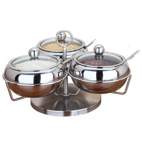 Rotating Household European Three Piece 304 Stainless Steel Spice Box https://m.alibaba.com/product/60779417723/Rotating-Household-European-Three-Piece-304.html?__sceneInfo={"cacheTime":"1800000","type":"appDetailShare"} Kitchen European, Revolving Spice Rack, Seasoning Jars, Spice Bottles, Spice Box, Spice Containers, Bottle Rack, Spice Rack, Three Piece