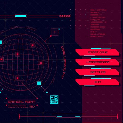 Cyberpunk UI Small Set Cyberpunk Firefighter, Cyberpunk Website, Cyberpunk Layout, Cyberpunk Games, Ui Buttons, Game Card Design, Cyberpunk Design, Ui Design Website, Game Ui Design