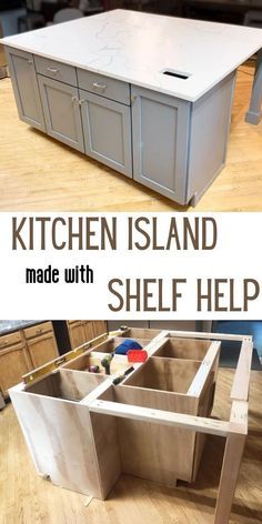 Diy Kitchen Island With Seating, Build Kitchen Island, Face Frames, Kitchen Island Storage, Kitchen Island Plans, Custom Kitchen Island, Building A Kitchen, Farmhouse Decor Ideas, Large Kitchen Island