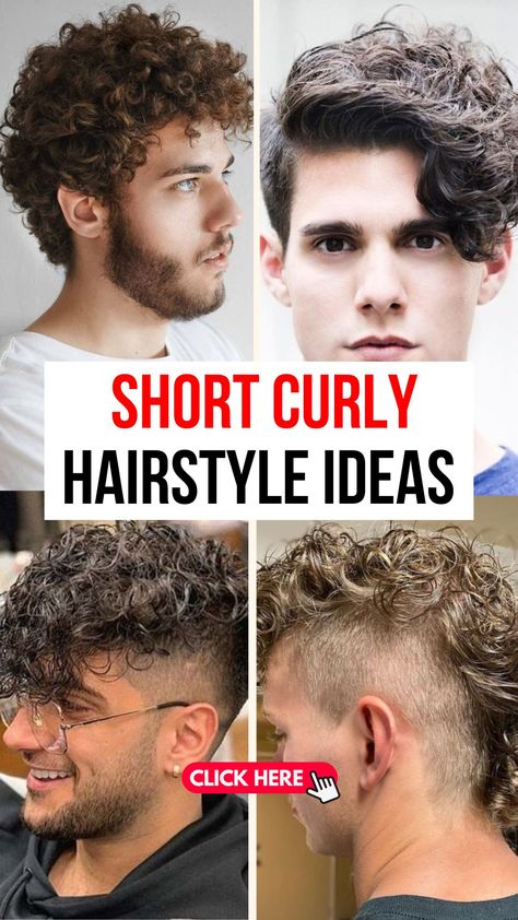 Best Short Curly Hairstyles for Men in 2024 Short Men’s Haircut For Curly Hair, Men’s Short Curly Hair Styles, Short Men’s Hairstyles Curly, Short Curly Hair Men’s, Men’s Curly Hair, Short Curly Hairstyles Men, Trendy Men’s Haircuts Curly, Male Curly Hairstyles, Teen Boy Curly Haircut 2024