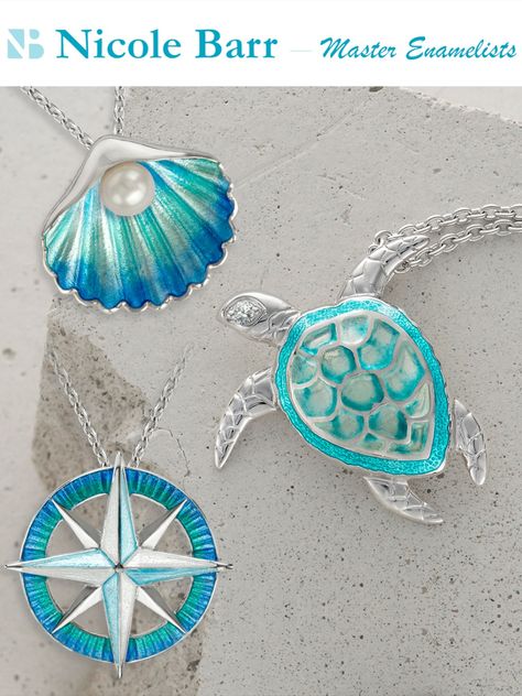 Nautical jewelry by Nicole Barr Sea Theme Jewelry, Luxury Designer Outfits, Seahorse Jewelry, Hawaii Jewelry, Sea Life Jewelry, Ocean Inspired Jewelry, Sea Jewelry, Jewellery Design Sketches, Jewerly Designs