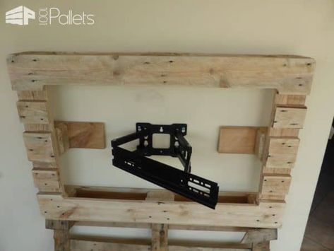 Pyrography-patterned Pallet Television Frame Pallet TV Stands & Racks Tv Wire Cover, Television Frame, Pallet Tv, Pallet Tv Stand, Repurpose Pallets, Pallet Tv Stands, Pallet Size, Pyrography Patterns, 1001 Pallets