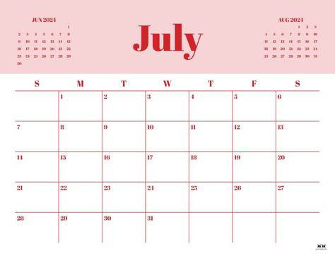 2024 July Calendar, July 2024 Calendar, July Calander, July Calendar 2024, July Calendar, Keyword Elements Canva, Dog Days Of Summer, Cute Calendar, Monthly Calendars