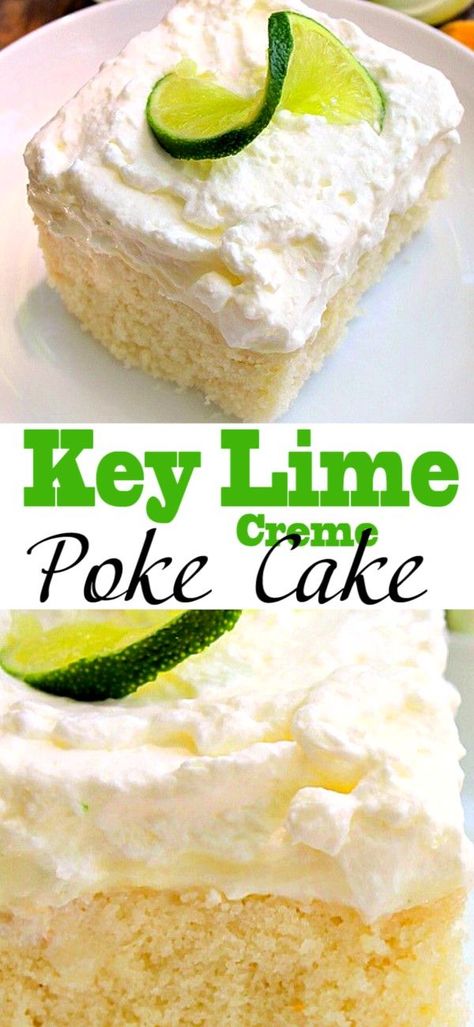 Key Lime Poke Cake, Lime Poke Cake, Flavored Frosting, Homemade White Cakes, Key Lime Cake, Lime Curd, Lime Cake, Cake Recipes Easy Homemade, Lime Recipes