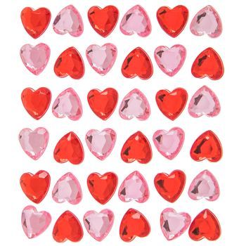 50s Room Decor, 50s Room, Rhinestone Sticker, Heart Rhinestone, Print Coupons, Rhinestone Heart, Pink Hearts, Stickers Online, Heart Stickers