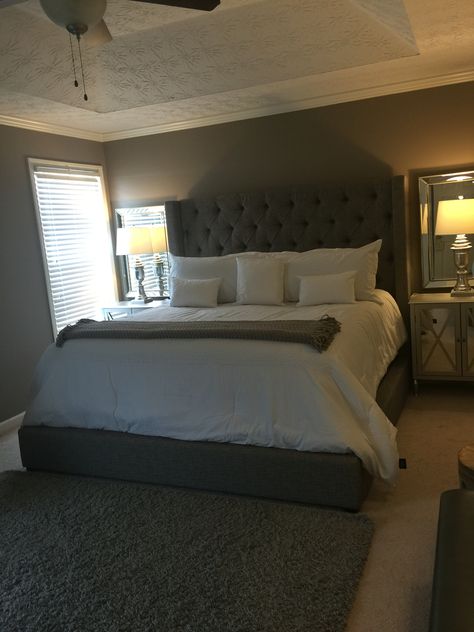 Hotel Themed Master Bedroom  #yourgeorgiarealtor First Home Ideas Decor Couples Master Bedrooms, Couples Master Bedrooms Decor, Bedroom Ideas For Husband And Wife, Husband Wife Bedroom Ideas, Bedroom Husband And Wife, Adult Couple Bedroom Ideas, Hotel Room Design Luxury Bedrooms, Rooms For Parents, Bedroom Idea For Couples