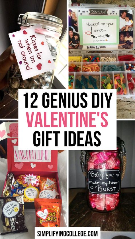 These are the best DIY Valentine gifts that show you care! Perfect DIY Valentine gifts for boyfriend or girlfriend they are sure to love this Valentine's Day. #valentinesday Ideas For Men Valentine Gifts, Cheap Valentine’s Day Gifts For Him, Romantic Valentines Gifts For Him, Diy Valentines Husband, Cute Cheap Valentines Day Gifts For Him, Cute Valentines For Boyfriend, Valentine Gift Baskets For Boyfriend, Cute Valentines Day Gifts For Husband, Valentine's Ideas For Husband