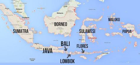 Indonesia Backpacking Guide - Highlights, Maps, Must-See Places | Indie… Indonesia Travel Itinerary, Bali Travel Route, Indonesia Islands Map, Spice Islands Indonesia, Bali Backpacking, Backpacking Routes, Backpacking Guide, Raja Ampat, Packing Ideas