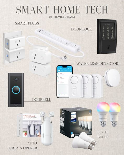 In the age of rapidly advancing technology, the concept of a smart home has evolved from futuristic fantasy to achievable reality. For homeowners looking to infuse their living spaces with convenience, efficiency, and a touch of innovation, the possibilities are endless. While smart security systems, video surveillance, and voice-controlled smart speakers often dominate discussions surrounding smart homes, there’s a ton of other creative and accessible ways to enhance your home’s intelligence. Smart Home Aesthetic, Japanese Smart Home, Automated Curtains, Home Systems, Smart Home System, Best Smart Home, Smart Door Locks, Smart Door, Smart Home Security