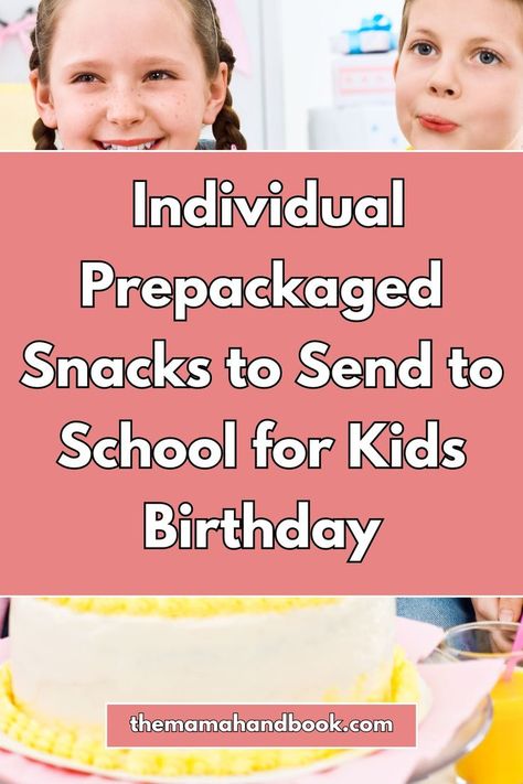 Looking for prepackaged birthday treats for school? These kids birthday snacks for school are perfect for birthday party snacks for kids school. Opt for store bought and individual birthday treats that make it easy when deciding what to send to school for kids birthday. Choose from these classroom birthday treats and treats to bring to school for birthday school that are also school approved birthday treats. Prepackaged Birthday Treats For School, Birthday School Treats, Birthday Snacks For School, Preschool Birthday Treats, Birthday Party Snacks For Kids, School Birthday Snacks, Rice Krispie Treats Birthday, Healthy Birthday Snacks, Class Birthday Treats