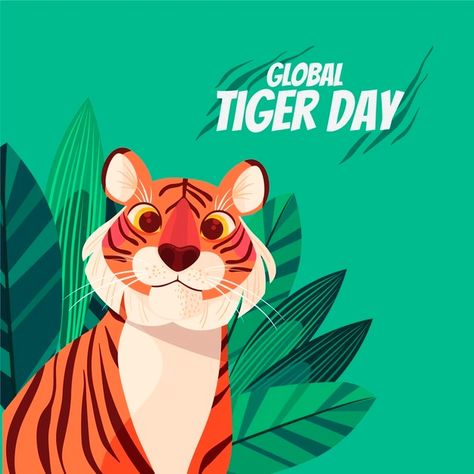 Tiger Species, Tiger Day, Tiger Vector, Tiger Drawing, 동화 삽화, Cartoon Tiger, Illustration Art Kids, Tiger Illustration, Animal Illustration Art