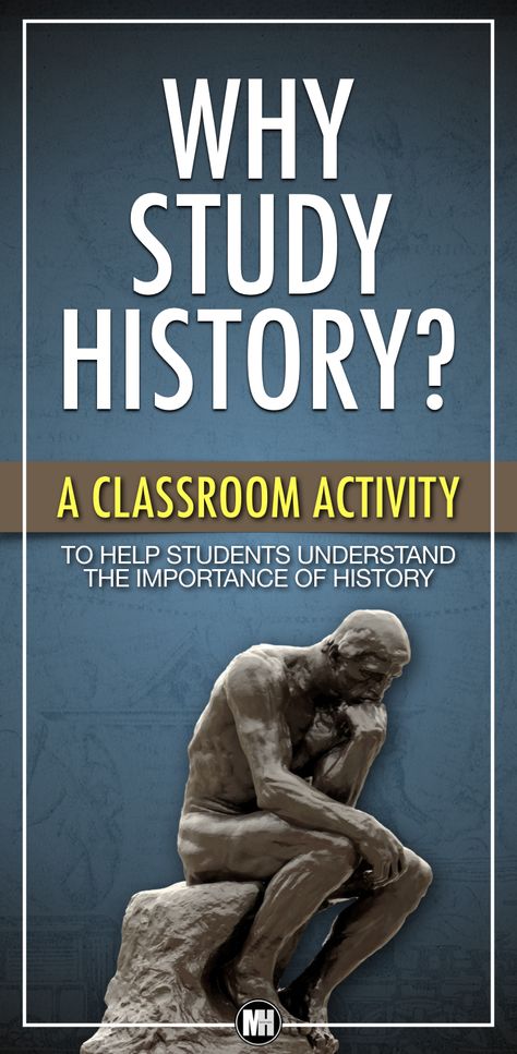 Why Study History, High School Social Studies Classroom, 7th Grade Social Studies, Why Study, History Lesson Plans, Middle School History, Back To School Activity, High School Social Studies, Critical Thinking Activities