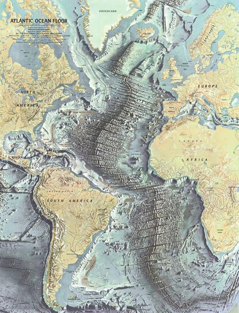 100 Years of National Geographic Maps National Geographic Maps, Cartography Map, Geography Map, Ocean Floor, Plate Tectonics, Ancient Maps, Map Globe, World Geography, Old Maps