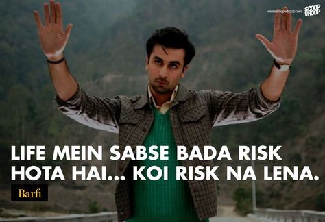 26 Not-So-Famous Bollywood Dialogues You Definitely Must Not Miss Bollywood Dialogues, Bollywood Love Quotes, Filmy Quotes, Famous Dialogues, Movie Dialogues, Bollywood Quotes, Hindi Quotes On Life, Business Motivational Quotes, Gold Mine