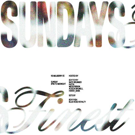 sundays finest invite Merchandise Aesthetic, Graphic Design Inspo, Cv Website, Invitation Layout, Graphic Design Fun, Communication Design, Graphics Inspiration, Stay Up, Design Graphique