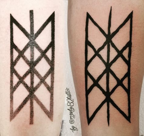 Web Of Wyrd Tattoo, Scratch Tattoo, Est. Tattoo, Web Of Wyrd, Celtic Tattoo Symbols, Viking Tattoo Symbol, Tattoo Symbols, Web Tattoo, Dotwork Tattoo