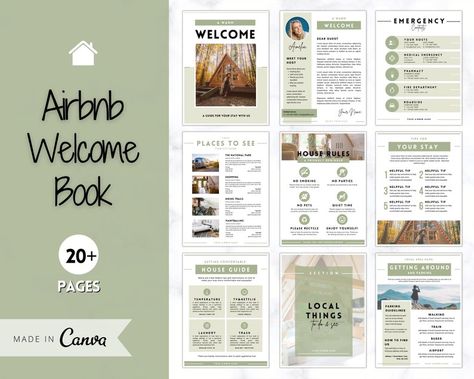 Business Tracker, Airbnb Welcome Book, Executive Resume Template, Airbnb House, Air Bnb, Airbnb Host, Air B And B, House Rules, Book Template