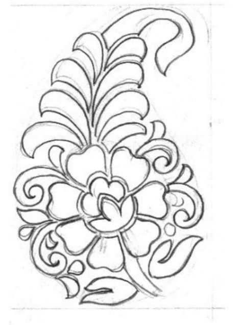 Hand Embroidery Designs added a... - Hand Embroidery Designs Paisley Drawing, Flower Pattern Drawing, Rangoli Designs Latest, Birds Embroidery Designs, Make Videos, Stencil Printing, Fabric Paint Designs, Geometric Design Art, Simple Embroidery Designs