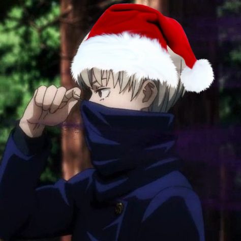 Inumaki Christmas Pfp, Anime Xmas Pfp, Inumaki Christmas, Christmas Anime Matching Pfp, Aesthetic Figures, Xmas Anime, Christmas Pfps, Christmas Anime, Anime Christmas