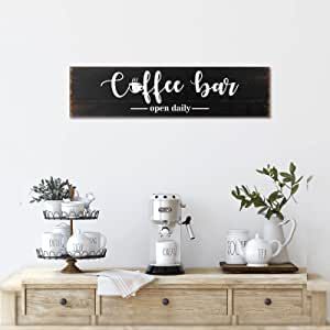 Office Decor Man, Rustic Kitchen Wall Art, Rustic Office Decor, Coffee Bar Accessories, Farmhouse Coffee Bar, Coffee Bar Sign, Coffee Bar Decor, Coffee Bars In Kitchen, Coffee Wall Decor