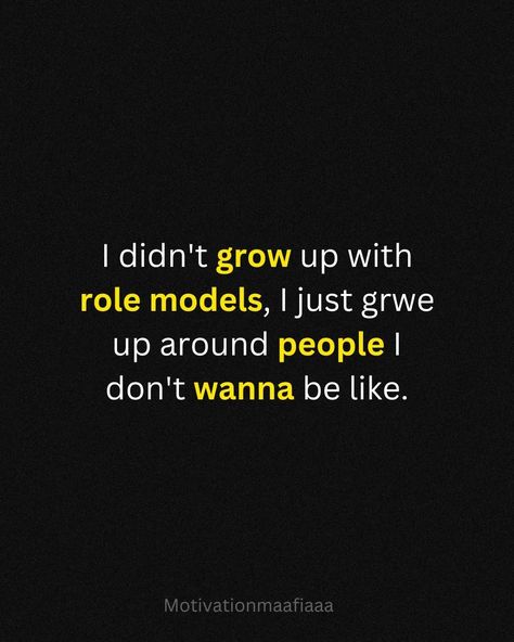 Raised by the absence of role models, I learned who I want to be by knowing who I didn't want to become. 💪✨ Like, comment, share, save, and follow @motivationmaafiaaa for more daily inspiration! 🌟 #Motivation #Inspiration #SuccessMindset #StayPositive #DreamBig #BelieveInYourself #NeverGiveUp #SelfGrowth Who I Want To Be, Like Comment Share, I Want To Be, Success Mindset, Staying Positive, Motivation Inspiration, Daily Inspiration, Never Give Up, Role Models