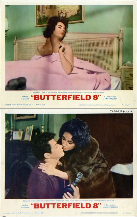 Elizabeth Taylor as 'Gloria Wandrous' & Eddie Fisher as 'Steve Carpenter' in BUtterfield 8 (1960) Butterfield 8, Miss Elizabeth, Cultural Values, Eddie Fisher, Saving Grace, Hooray For Hollywood, Iconic Moments, Saved By Grace, Cultural Events