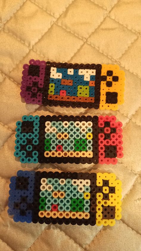 Nintendo Switch Perler Beads, Diy Perler Bead Crafts, Diy Perler Beads, Perler Beads, Bead Crafts, Montessori, Nintendo Switch, Nintendo, Mario