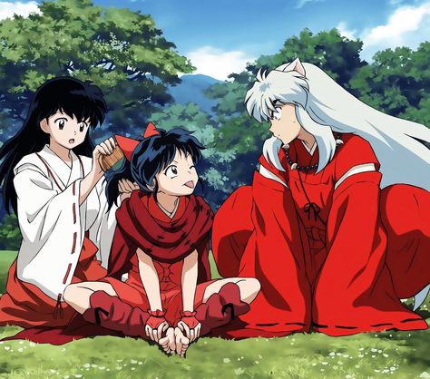 • on X Inuyasha Funny, Inuyasha Love, Inuyasha Fan Art, Kagome And Inuyasha, Kagome Higurashi, Love Backgrounds, Old Anime, Anime Poses Reference, Inuyasha