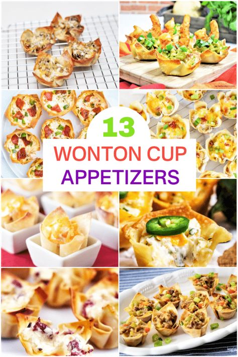 Wonton Wrapper Recipes Appetizers, Wonton Appetizer Recipes, Pickle Platter, Cup Appetizers, Wonton Cups Appetizers, Appetizers Shrimp, Wonton Appetizers, Wonton Wrapper Recipes, Unique Appetizers