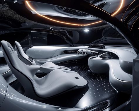 interior design of a futuristic car, little dark colors, modern minimalism, zaha hadid, ultradetailed, best quality --v 6 Futuristic Car Interior, Spaceship Interior Cockpit, Futuristic Cars Interior, Future Concept Cars, Cars Interior, Futuristic Cars Design, Spaceship Interior, Car Interior Design, Modern Minimalism