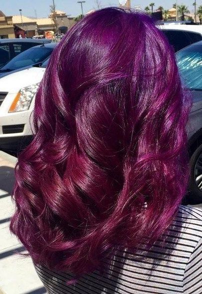 Fuschia Hair, Red Purple Hair, Magenta Hair Colors, Dark Purple Hair Color, Dark Red Hair Color, Magenta Hair, Dark Purple Hair, Brown Hair Shades, Red Hair Inspo