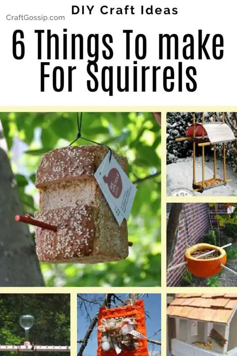 6 Crafts for the Birds and Squirrels – Home and Garden Squirrel Symbolism, Diy Squirrel Feeder, Squirrel Feeder Diy, Nature Crafts Kids, Toddler Garden, Squirrel Home, Squirrel Decor, Squirrel Feeder, For The Birds