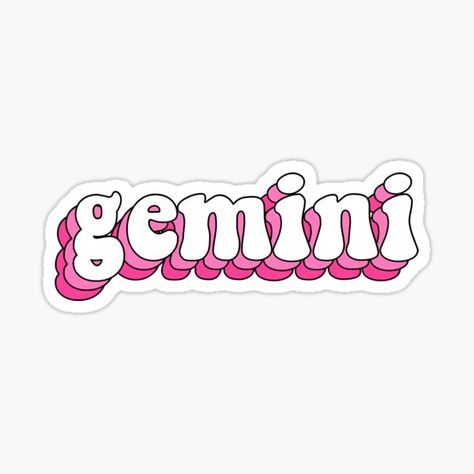 Gemini Stickers, Pink Gemini, Kindle Decor, Ipad Decor, Icon Wallpaper, Zodiac Designs, Pink Letter, Journal Gift, Memory Books