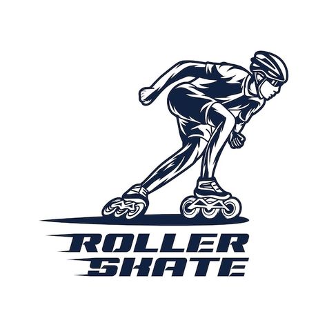 Skate Logo, Sports Illustration, Speed Skating, Speed Skates, Background Powerpoint, Inline Skate, Sport Illustration, Inline Skating, Art Diary