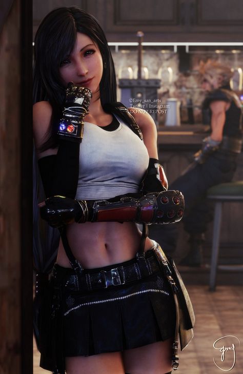 ᴇᴍʏ ※ ɴɪᴇʀ'ꜱ ɢᴜᴀʀᴅɪᴀɴ (stuck in commissions) on Twitter: "Welcome to 7th Heaven~ #FF7R #FinalFantasy7Remake #TifaLockhartDay… " Final Fantasy Tifa, Tifa Ff7 Remake, Tifa Lockhart Cosplay, Tifa Cosplay, Cloud And Tifa, Final Fantasy Xii, Final Fantasy Collection, Final Fantasy Artwork, 7th Heaven