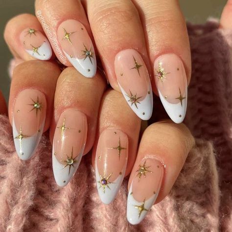 French Nail Ideas, Ivory Nails, Gold French Tip, Gold Manicure, French Tip Manicure, French Tip Nail Art, French Manicures, White French Tip, Floral Nail Designs