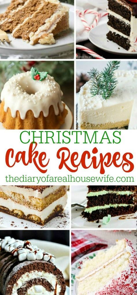 Best Cakes For Christmas, Best Xmas Cake Recipe, Christmas Cake Alternative, Christmas Cake Flavors Holidays, Cake Recipes For Christmas, Healthy Christmas Cake, Christmas Magic Cake, Peppermint Christmas Cake, Christmas Cake Flavor Ideas