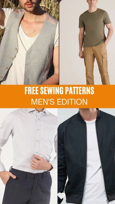 Mens Plus Size Sewing Patterns, Sewing Patterns For Men, Floor Printable, Pants Pattern Free, Craft Clothes, Sewing Paterns, Men Pants Pattern, Mens Shirt Pattern, Mens Sewing Patterns