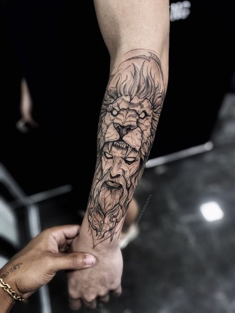 Egyptian Eye Tattoos, Full Hand Tattoo, Viking Tattoo Sleeve, Geometric Sleeve Tattoo, Forearm Band Tattoos, Realistic Tattoo Sleeve, Lion Head Tattoos, One Piece Tattoos, Half Sleeve Tattoos For Guys