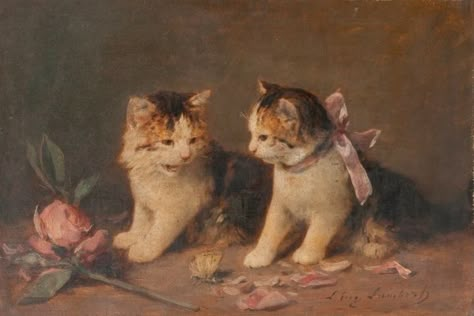 Silent Art, Painting Cats, Wal Art, Bel Art, Art Mignon, Rennaissance Art, John Henry, Art Ancien, Two Cats