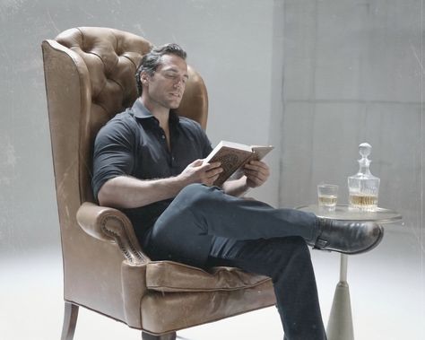 X Men In Socks, Fancy Chair, Normal Guys, Lee Pace, Bow Wow, Henry Cavill, Bedtime Stories, Art Reference Poses, One Pic