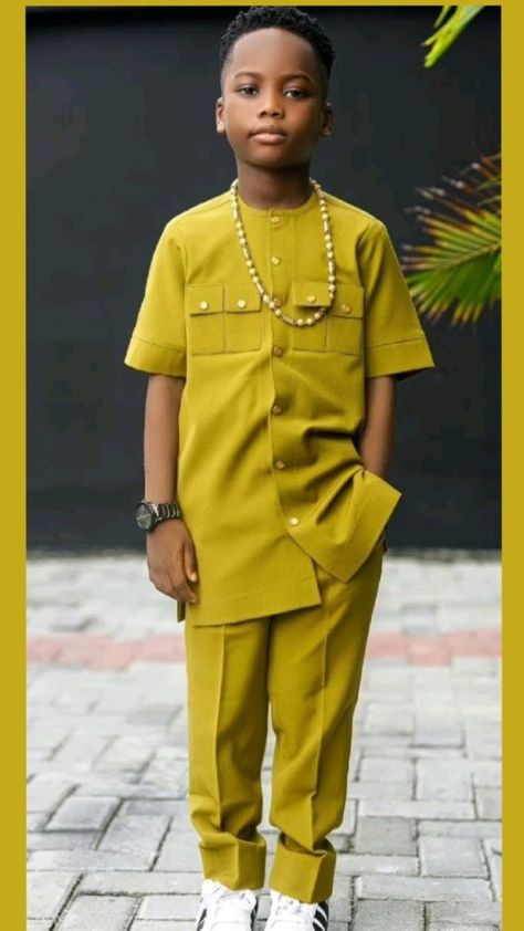 Kid Boy African Wear 2024: A Blend of Tradition and Modernity Men Latest Native Styles, Latest Ankara Styles For Kids, Ankara Styles For Boys, African Dresses For Kids Boys, Boys Native Wears Nigeria, Ankara Style For Boys, Kids Native Styles Boys, Boys Ankara Outfits, Agbada Styles For Kids